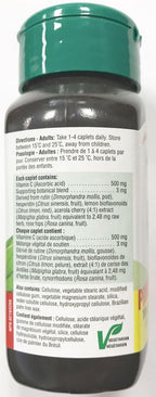 Jamieson Vitamina C, 500mg, Tamaño Extra 100+20 Caplets - Apoyo Antioxidante
