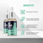 HiPet Probióticos Líquidos para Perros y Gatos - 13 Mil Millones UFC/ml - Fórmula Sin Lactosa - 50 ml