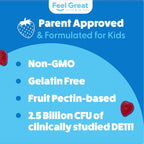 Feel Great Gominolas Probióticas Orgánicas para Niños - Sabor Fresa - 30 unidades