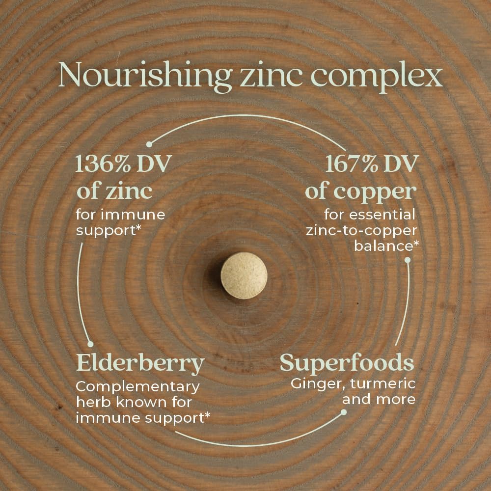 New Chapter Complejo de Zinc Fermentado con Cobre - 60 Tablets