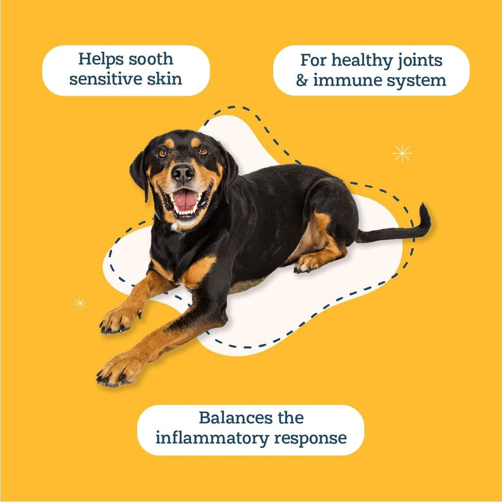 Alice & Eli Happy Skin - Apoyo para Alergias Estacionales con Quercetina y Calostro Bovino - para Perros con Piel Sensible o Alergias Ambientales