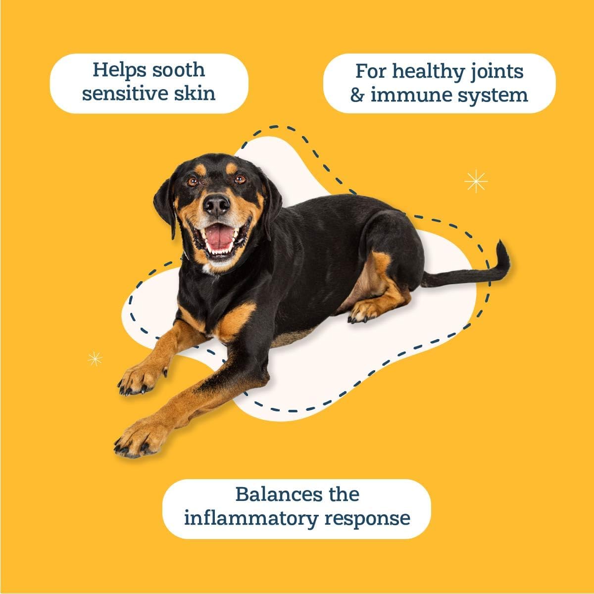 Alice & Eli Happy Skin - Apoyo para Alergias Estacionales con Quercetina y Calostro Bovino - para Perros con Piel Sensible o Alergias Ambientales