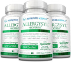 Approved Science Allergysyl - Complejo para Alergias Estacionales con Vitaminas A, C, D y Beta Glucanos - 180 Cápsulas - Vegano