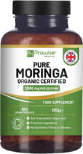 Moringa Capsules 2000mg - 120 Vegan Moringa Leaf Capsules | Made in the UK