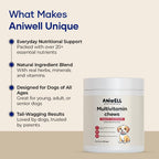Aniwell Multivitamínico para Perros – Apoyo Inmunológico y Articular, Golosinas Blandas para Todas las Razas