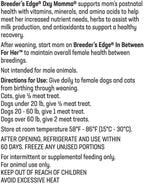 Breeder's Edge Oxy Momma - Complemento postnatal para perros y gatos, 40 unidades