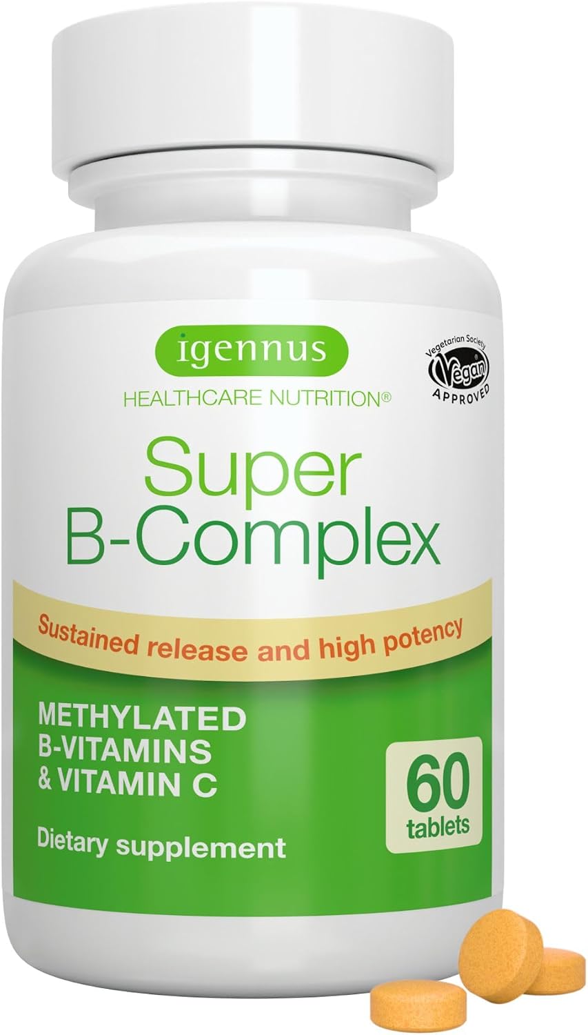 Igennus High Absorption Super B-Complex Metilado y Activo, 60 comprimidos