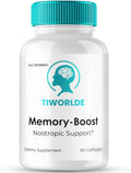 Tiworlde Memory Boost Capsules - Fórmula Avanzada Nootrópica para la Salud Cerebral y Nerviosa (60 Cápsulas)