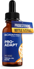BioMatrix Progesterona, Vitamina E, Aceite de Salvado de Arroz Tópico | Envase 1/2 Lleno por Diseño | 15 ml | Pro-Adapt