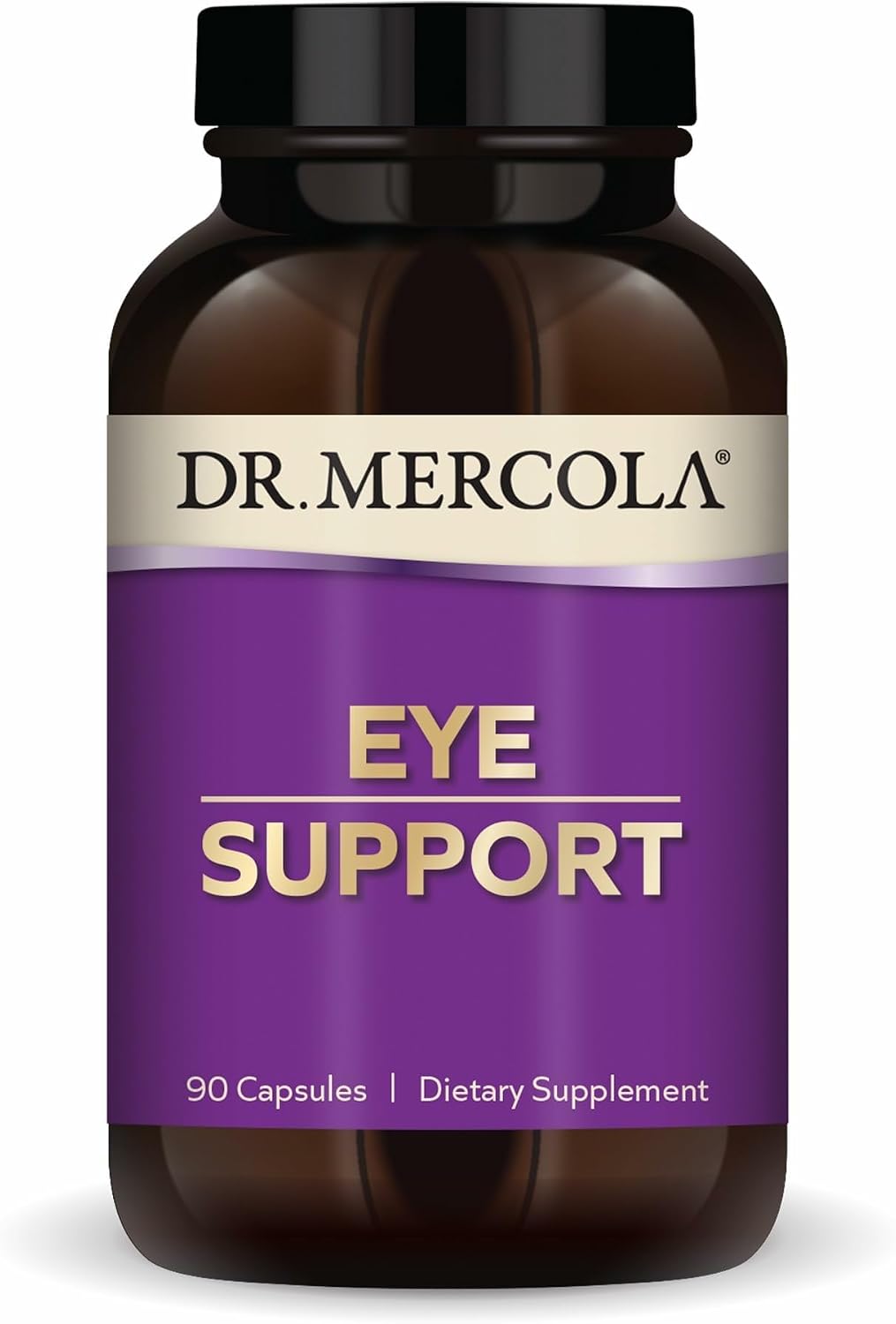 Dr. Mercola Eye Support - Apoyo Ocular - con Luteína, Zeaxantina, Astaxantina Orgánica y Grosella Negra - Sin OGM, Sin Gluten y Sin Soja - 90 Cápsulas