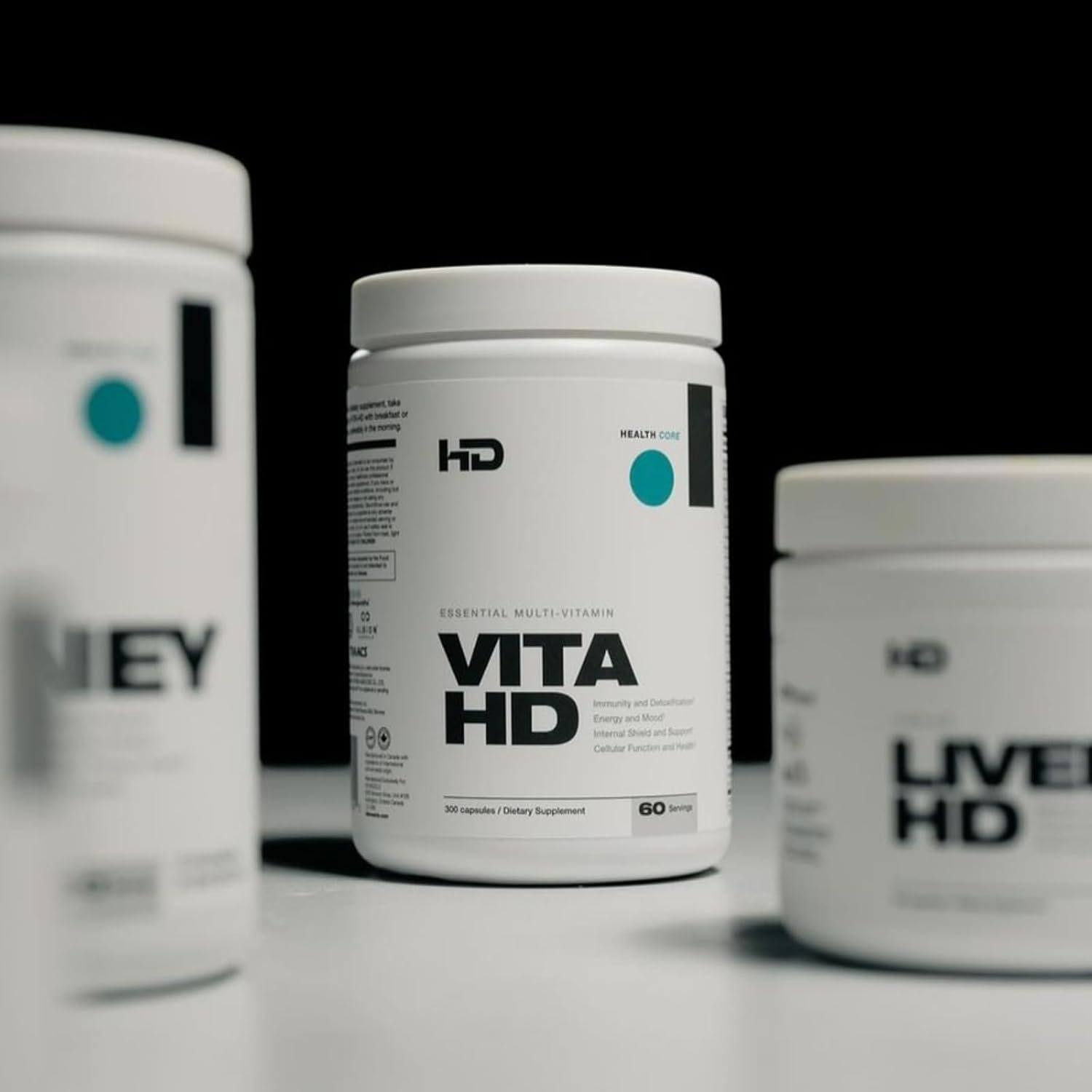 HD MUSCLE VitaHD Essential Multivitamin | Multivitamínico para Deportistas con KSM-66 Ashwagandha, Ubiquinol y Setas Orgánicas | 60 Servicios
