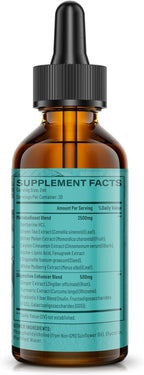 Berberine HCl 3000 mg - Berberina Liposomal con Cúrcuma, Canela de Ceilán y 12 Ingredientes Naturales - 118 ml