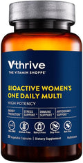 Vthrive Once Daily Multivitamínico Bioactivo para Mujeres - Fórmula Avanzada para Apoyar el Envejecimiento Saludable, el Manejo del Estrés y la Vitalidad General con Nutrientes Esenciales (30 Cápsulas Vegetarianas)