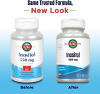 KAL Inositol en Polvo 550mg - 113g (4oz) - Suplemento Alimenticio para el Sistema Nervioso y el Estado de Ánimo