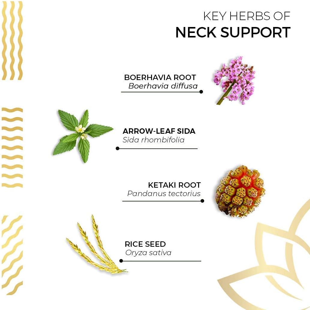 Kerala Ayurveda Neck Support - Cápsulas Herbales para el Cuello, 90 uds.
