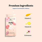 Parches de Bienestar Diario The Patch Brand con Vitamina C, Zinc, Vitamina D, Ginkgo Biloba y Equinácea