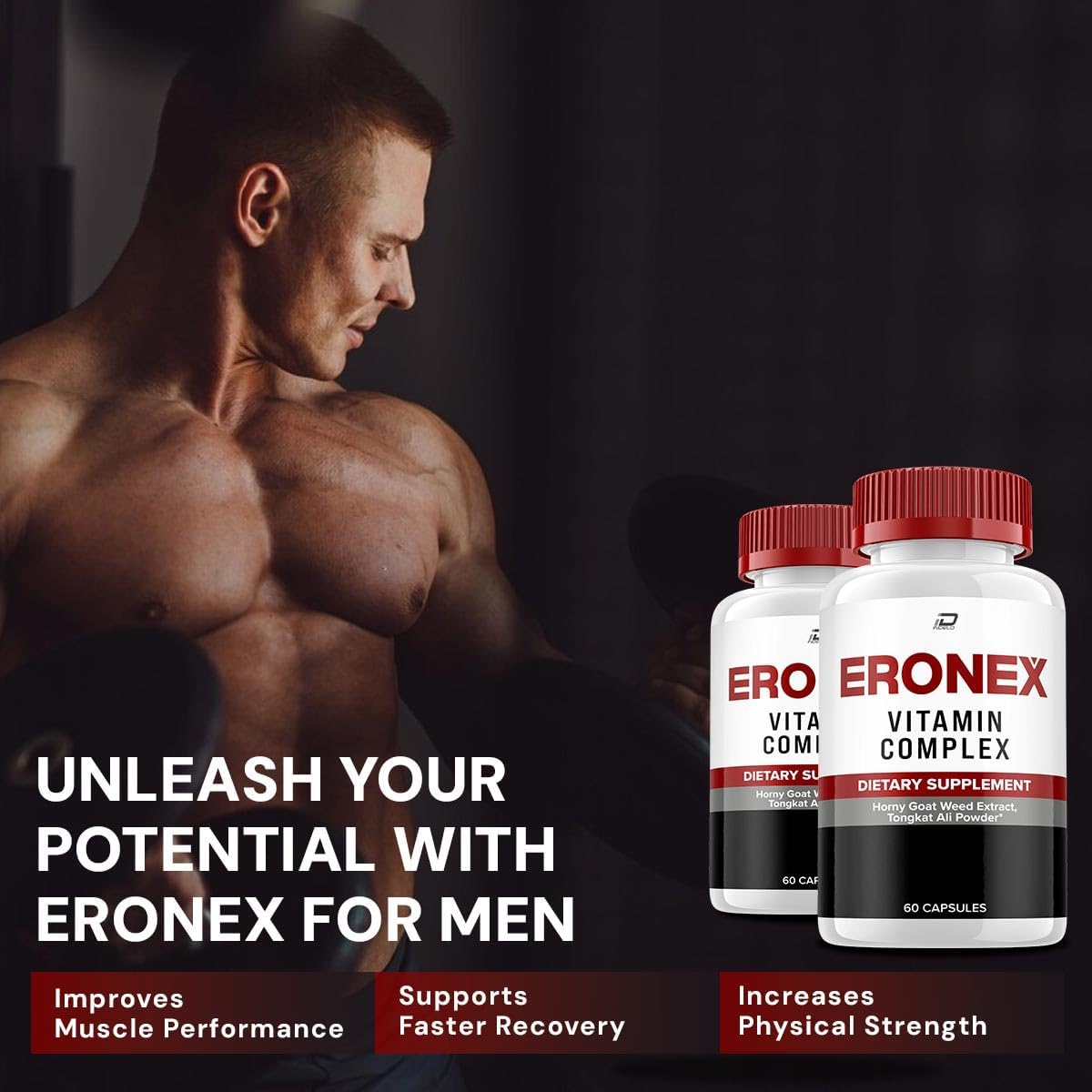 Eronex for Men Cápsulas - Complejo Vitamínico para Hombres (2 Paquetes, 120 Cápsulas)