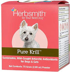 Herbsmith Pure Krill - Krill Antártico Salvaje - Sólo 1 Ingrediente - Astaxantina para Perros - Omega 3 Listos para Usar – Alternativa al Aceite de Krill para Perros - 75g