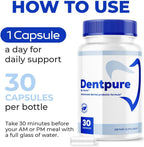 Dentpure Probiotics - Probiótico Natural para Encías y Dientes, 30 Cápsulas