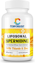 Suplemento de Espermidina 30 mg - Cápsulas Blandas de Alta Absorción con Extracto de Germen de Trigo Fermentado - 60 Cápsulas