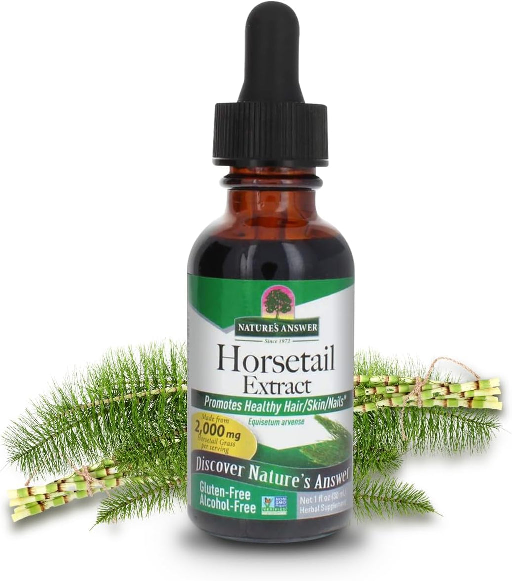 Extracto de Cola de Caballo sin Alcohol de Nature's Answer, 1 oz (29.6 ml)