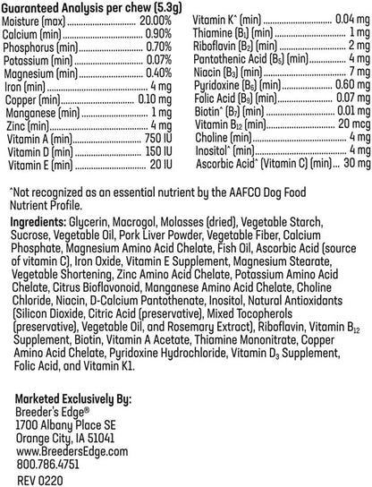 Breeder's Edge In Between for Him - Multivitamínico para perros y gatos machos (360 comprimidos) – Image 7