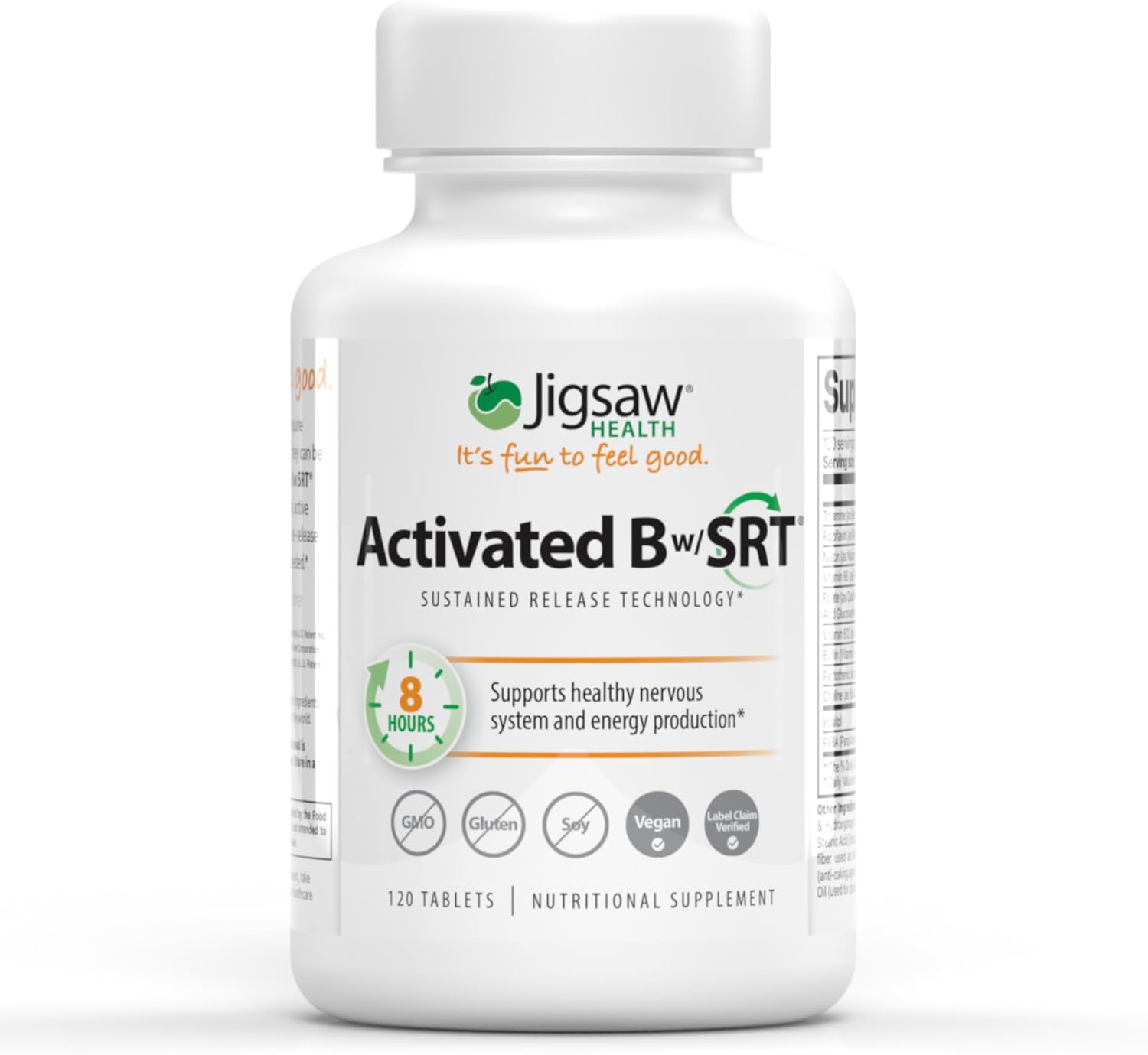 Jigsaw Health - B activada con SRT, 120 tabletas