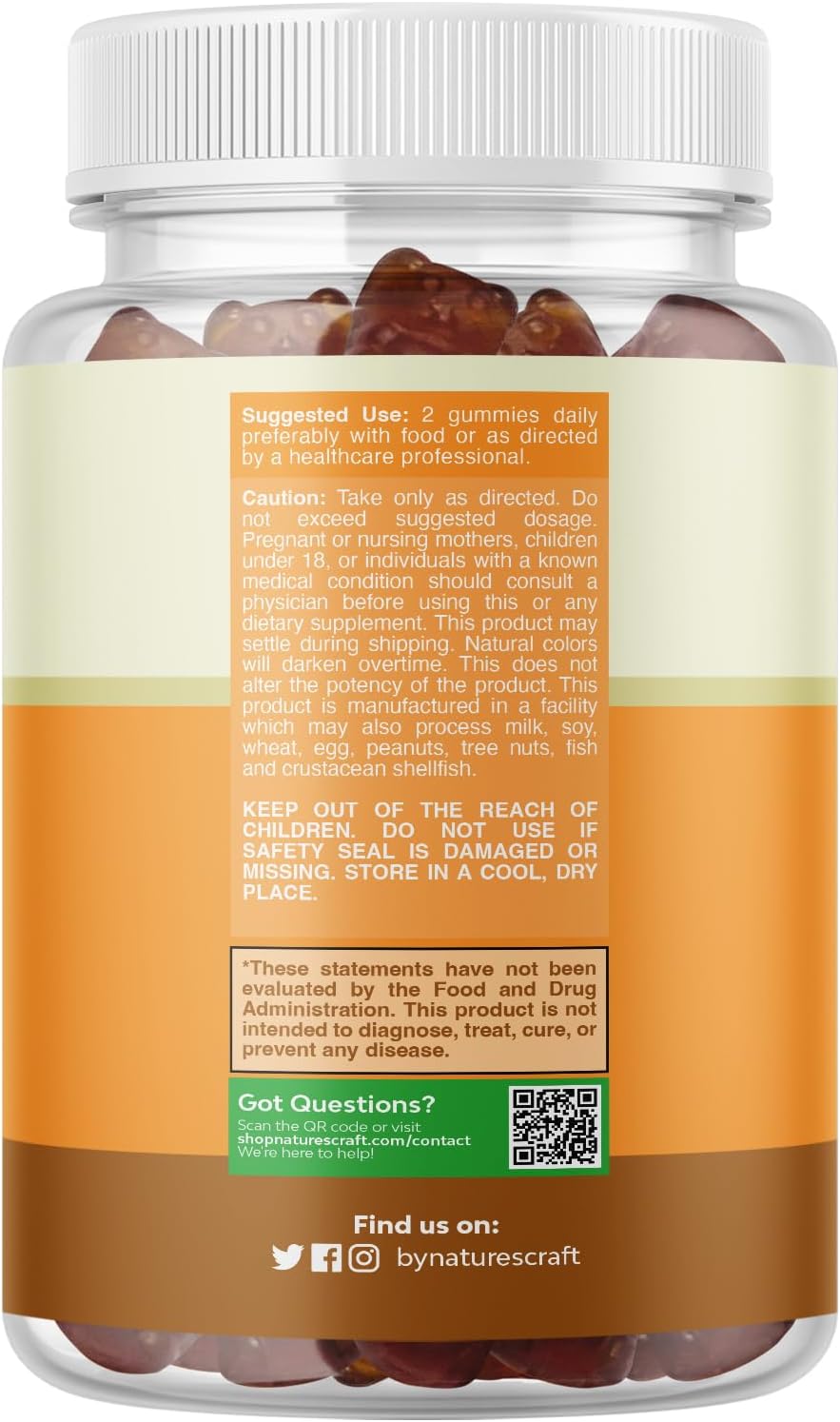 Gominolas de Sea Moss para Adultos y Niños - Veganas, con Burdock y Bladderwrack - Sabor a Bayas - 30 Unidades