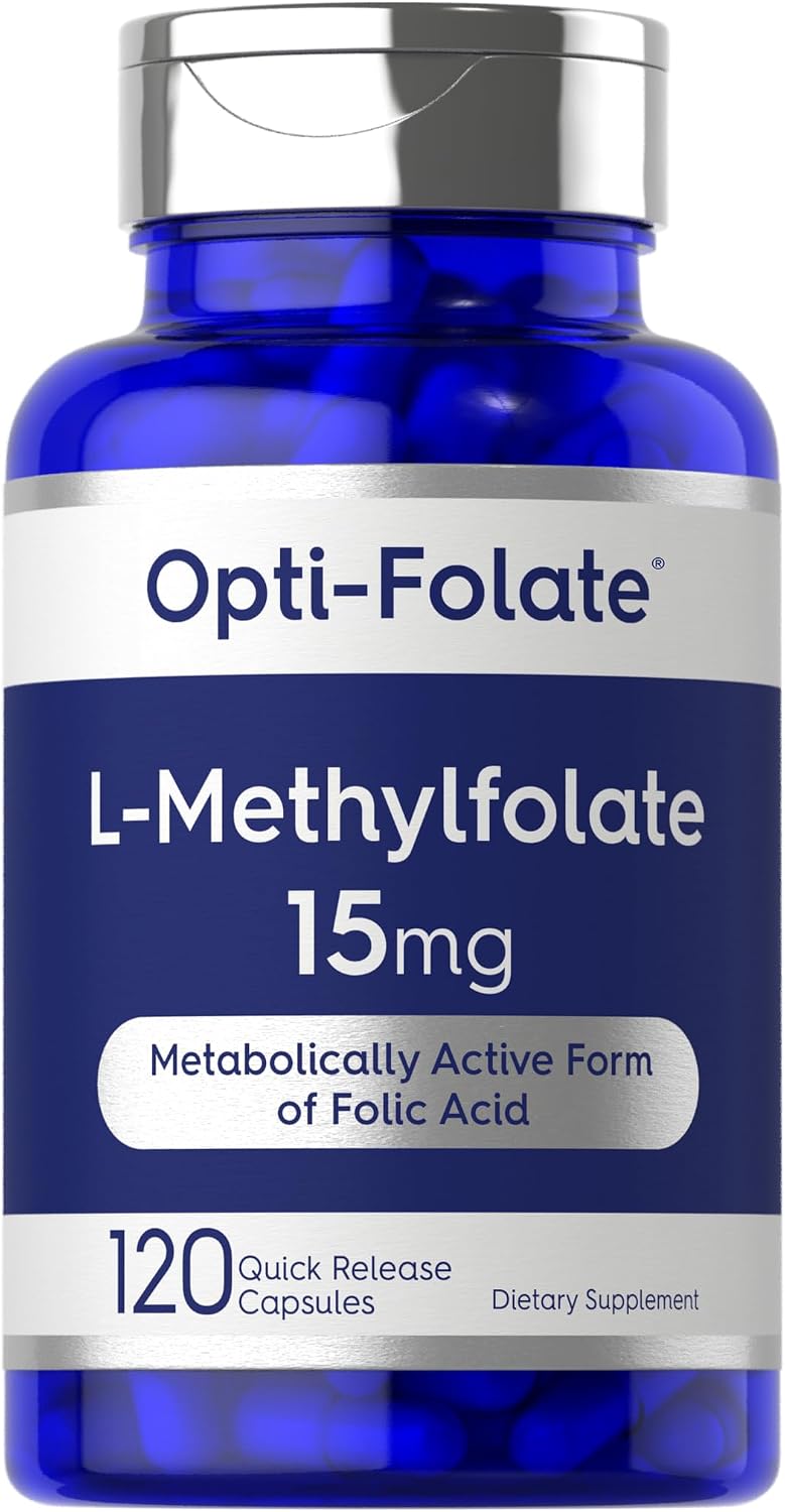 Carlyle L-Metilfolato 15 mg | 120 Cápsulas | Máxima Potencia | Optimizado y Activado | No GMO, Sin Gluten