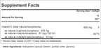 ANDREW LESSMAN Ultimate Gamma Vitamina E 180 Cápsulas Blandas - 500 mg Gamma Tocoferol, Tocoferoles Naturales