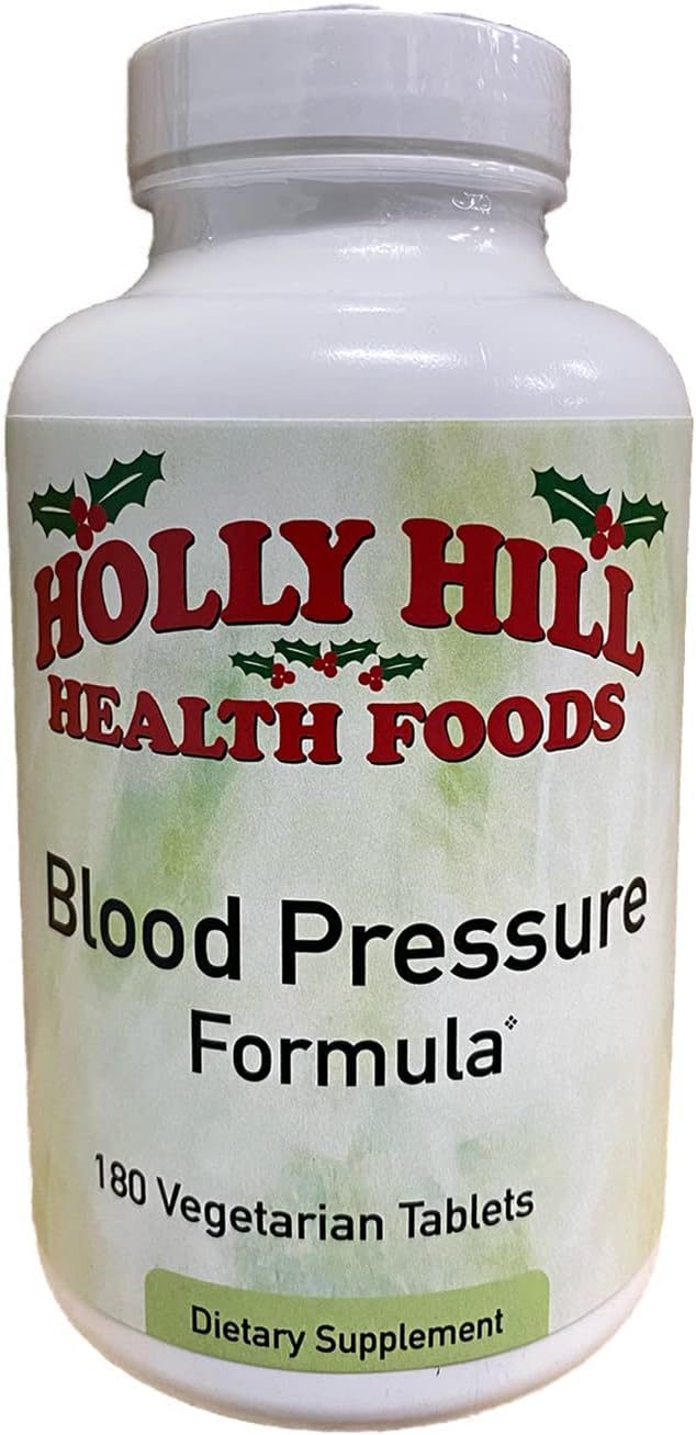 Holly Hill Health Foods Fórmula para la Presión Arterial, 180 Comprimidos Vegetales