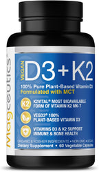 Magceutics Vitamina D3 K2 5000 UI 100 mcg MK-7 con MCT - 30 Cápsulas Veganas