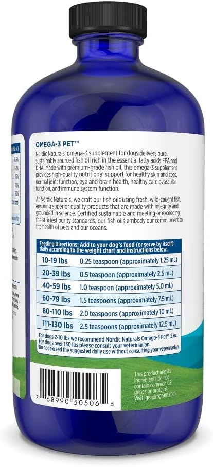 Nordic Naturals Omega-3 Pet - Aceite de Pescado para Perros (473 ml)
