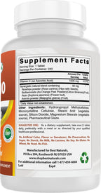 Best Naturals Vitamin C 1000 mg con Rosa Mosqueta y Bayas, 240 Comprimidos