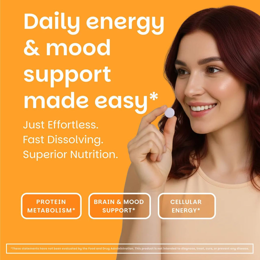 EZ Melts Vitamina B6 - 60 Comprimidos Disolubles Sabor Naranja