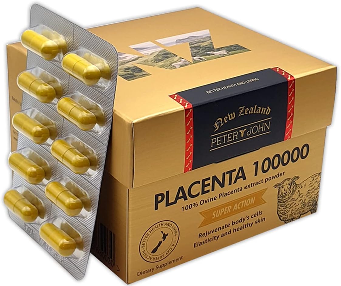 Healthfarm Peter John Placenta Ovina 100000 mg 100 Cápsulas