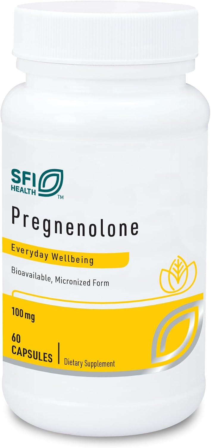 Klaire Labs Pregnenolona 100mg - 60 Cápsulas Vegetarianas