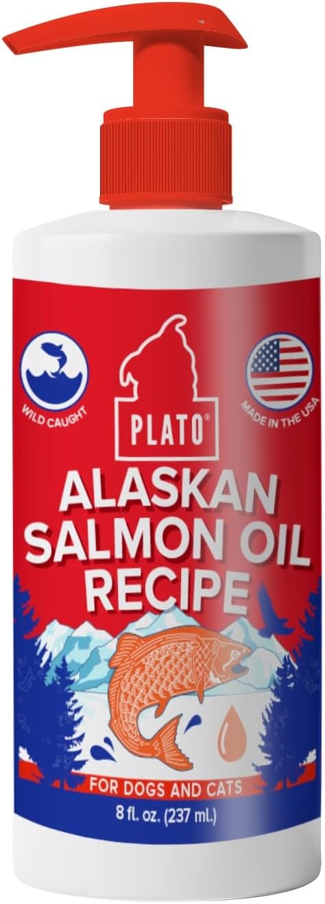 PLATO Wild Alaska Salmon Oil for Dogs - 946 ml