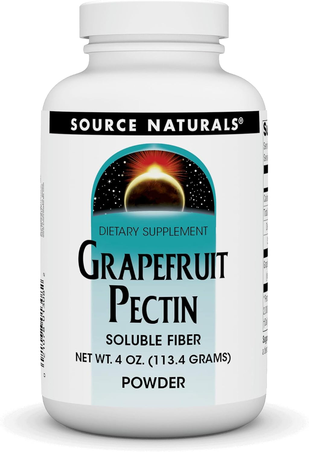 Source Naturals Pectina de Pomelo, Fibra Soluble - 113 g (4 oz) en Polvo