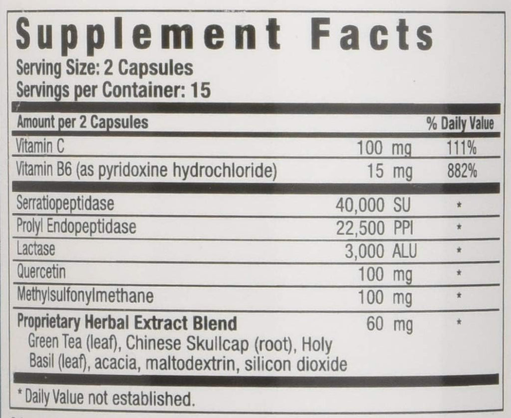 Histame Food Intolerance Support - 30 Cápsulas