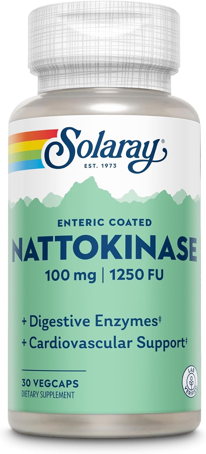 Solaray Nattokinasa 100 mg - 30 Cápsulas