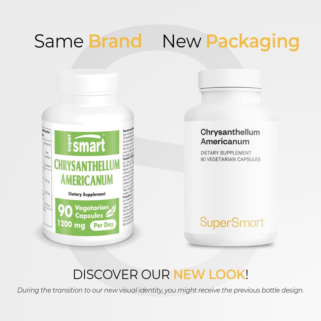 Supersmart Chrysantellum Americanum 1200 mg al día - Suplemento Herbal - 90 Cápsulas Vegetales