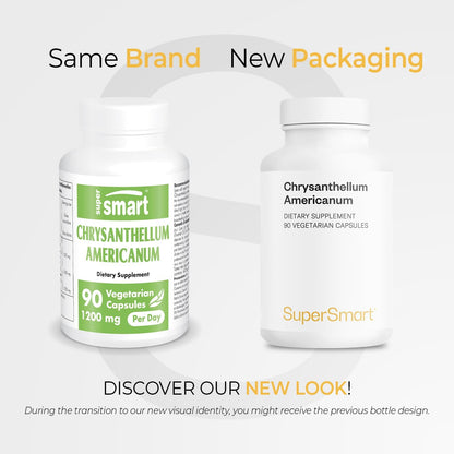 Supersmart Chrysantellum Americanum 1200 mg al día - Suplemento Herbario - 90 Cápsulas Vegetales – Image 2