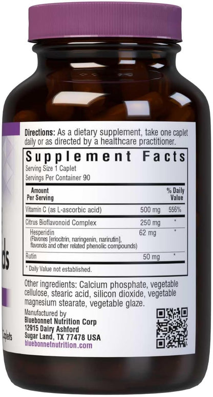 Bluebonnet Vitamina C 500 mg con – Con bioflavonoides cítricos – Image 2