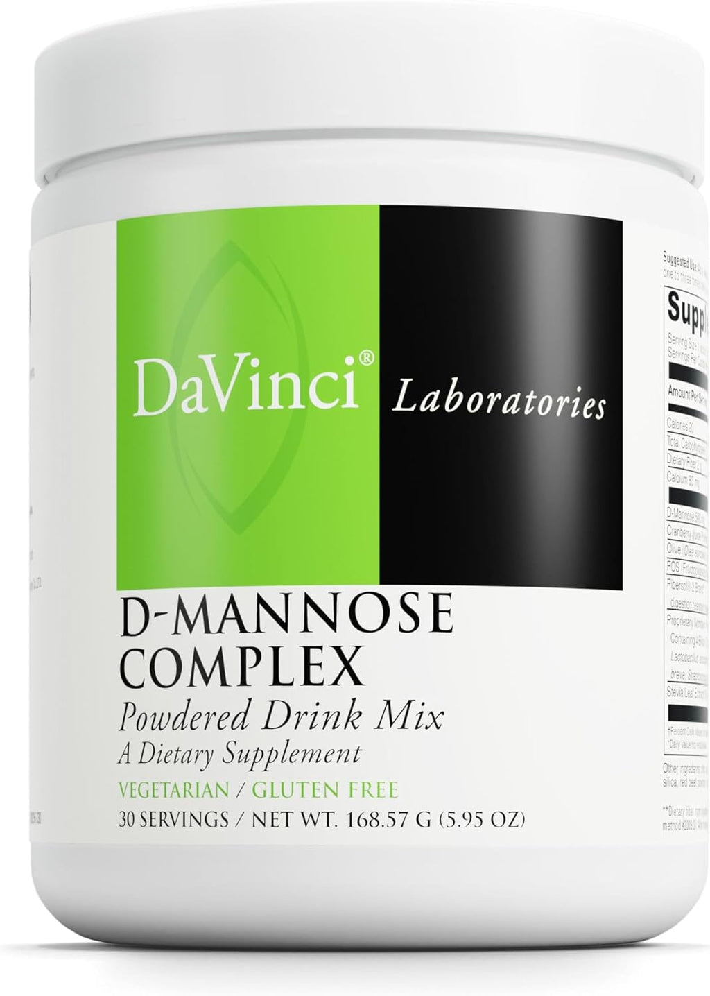 D-Mannose Complex con Fibra Prebiótica y Arándano - 30 dosis (168.57 g) - DAVINCI Labs