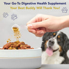 Probiotics for Dogs Digestive Health (Chicken & Bacon) - Probiotic Powder for Dogs - Digestive Aid & Immune Support - Calming Chews - Max Strength