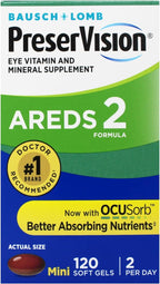 PreserVision AREDS 2 Complemento Ocular con Luteína y Zeaxantina - 120 Cápsulas Blandas (Pack de 3)