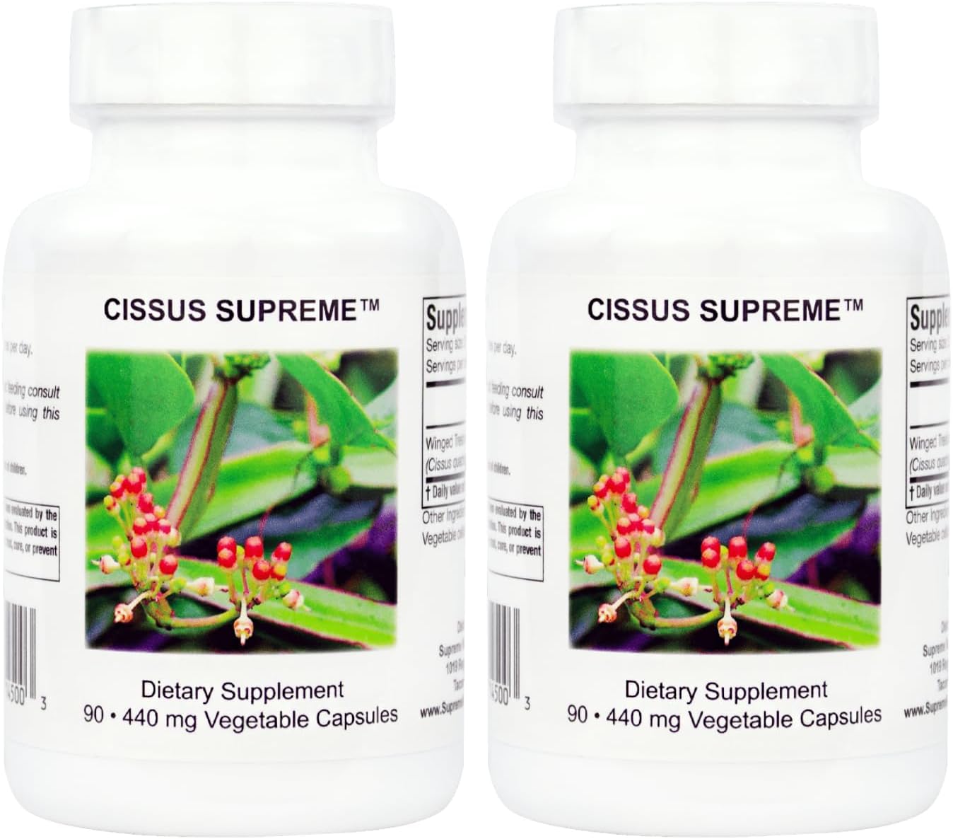 Supreme Nutrition Cissus Supreme, 90 Cápsulas Vegetarianas Puras de Cissus quadrangularis