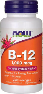 NOW B-12 1000 mcg 250 Comprimidos