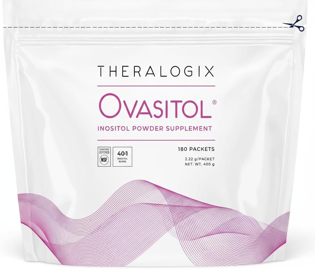 Theralogix Ovasitol Inositol en Polvo - 90 Días - Myo-Inositol y D-Chiro Inositol (400 g)